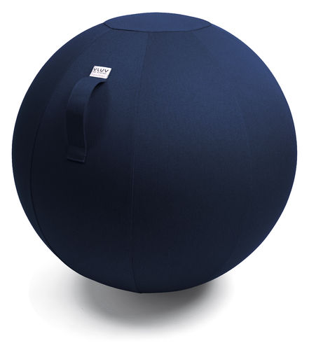 Istuinpallo VLUV LEIV, design polyester kangaspinta, 75cm, kahva, pohjarengas, väri: Royal Blue