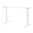 Korkeussäädettävän työpöydän runko, Valkoinen, 64-129cm korkeus, 115-200cm pöytälevyille